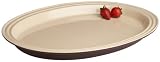 Le Creuset Enameled Stoneware 16-Inch Oval Platter, Dark Chestnut
