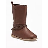 オールドネイビー OLD NAVY/ トール バックルブーツ クラシック ブラウン シューズ 16cm【並行輸入】