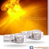 2 SUPER AMBER 4 LED LIGHT BULBS 194 158 168