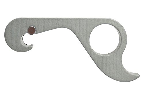 Gropener: One Handed Grab Opener for Bottles (Hard-Anodized Aluminum, Gun Metal)