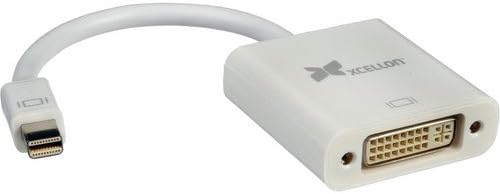 Xcellon Mini DisplayPort to DVI-I Adapter