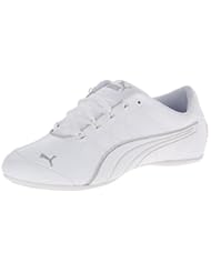 Shoes: PUMA Womens Soleil V2 Comfort Fun Classic Sneaker, White/Puma Silver, 9 B US - PUMA