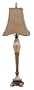 Cal Lighting BO-684BF Marblelized Luster 60W Melbourne Resin/Glass Table Lamp BO-684BF