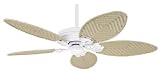 Hunter Ceiling Fans 28543 Seascape Fan - White WET Outdoor Indoor Fan 52 w 25675 Blades