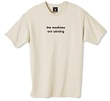 the machines are winning 100% Cotton Unisex Tee with funny Beware of the Geek Joke Text