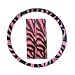 Pink Zebra Tiger Print Steering Wheel Cover and Seat Belt Pads