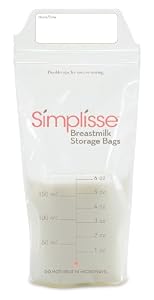 Simplisse Breastmilk Storage Bags, 25 Pack