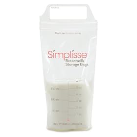 Simplisse Breastmilk Storage Bags, 25 Pack