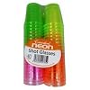 NEW 40 COLOURFUL NEON DISPOSABLE PLASTIC SHOT CUPS GLASSES PARTY GREEN PINK ETC