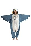 LATH.PIN Unisex Costume Animal Cosplay Onesie Adult Pajamas Anime Cartoon Sleepwear Owl Medium