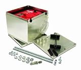 Aluminum Battery Box 11.25in. x 9.5in. x 8.75in. Incl. Battery Box w/1 Gauge Welding Cable Kit/Bolts/All Mounting Hardware