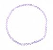 Anklet - A74 - Stretch - 4mm Swarovski (tm) Crystal Beads ~ Violet