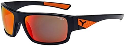 Cebe Matte Black Orange Whisper Wrap Sunglasses Lens Category 3 Lens Mirrored