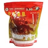 G&G 6mm 超精密BB弾　0.28g 3571shots (1Kg 袋） 0.1kg