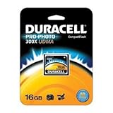 Duracell High Speed 16 GB  300X  USB 2.0 Compact Flash Card Card UDMA DU-CF ....