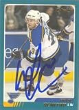 Pavol Demitra, St. Louis Blues, 2003 Topps O-Pee-Chee Autographed Card