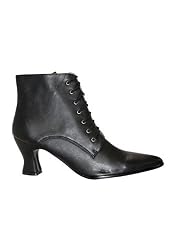 Women's 2 Inch Heel Lace-Up Victorian Ankle Boot