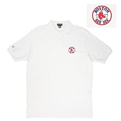Boston Red Sox MLB "Classic Pique" Polo Shirt (White)