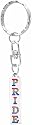 Gay Pride Silver Tone Pewter Ring Pocket Clip Keychain Key Chain