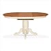 Bundle-94 Madison Park Pedestal Dining Table with Butterfly Leaf Extension in Heritage Oak/Pearl
