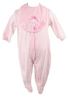 Vitamins Newborn Baby Girls 3 pc Pink Kitty Coverall Set-9 Months