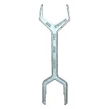 Lasco 13-2059 Metal 4 in 1 Spud Wrench, Removes Jam Nuts From Toilets, Sink Strainers and Drainage Fittings
