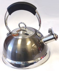 Kitchen Basics Jupiter Tea Kettle - Metallic - Grey Kitchen Basics Jupiter Tea Kettle - Metallic - Grey
