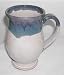 Blue Oatmeal Footed Mug