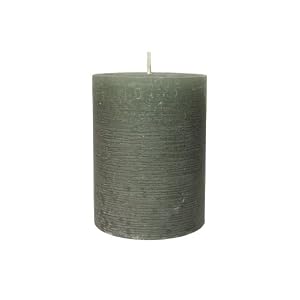 Set of 24 Frosted Pillar Candle 3 X 4, Grey - Sandalwood by Zest Candle