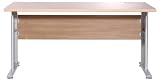 Produkt-Bild: Germania 1082-31 Schreibtisch "Vision", h&ouml;henverstellbar 71cm - 83cm, 1.60 m, Nussbaum-Royal-Nb.