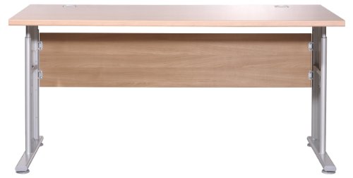 Germania 1082-31 Schreibtisch "Vision", h&ouml;henverstellbar 71cm - 83cm, 1.60 m, Nussbaum-Royal-Nb.