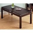 Linea Coffee Table with Chrome Accent By Winsome Furniture
