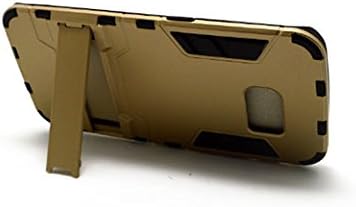 Samsung Galaxy S6 Edge Case Gold/black Tpu W. Kickstand