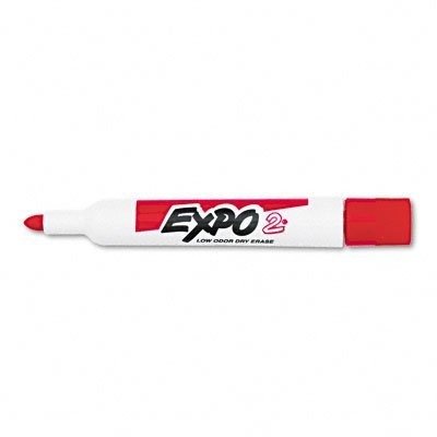 For Use in Low Odor Dry Erase Marker, Bullet Tip, Red