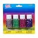 Craft / Scrapbooking Glitter Glue w/ Confetti 4 Piece Tubes