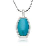 Sterling Silver Turquoise Pendant, 18