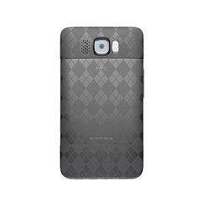Amzer Luxe Argyle Skin Case for HTC HD2 (Smoke Grey)