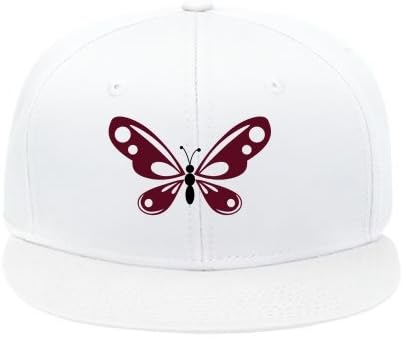 Color White Male/female Snapback Outdoor Butterfly Hip Hop Caps Cotton Velmamoore
