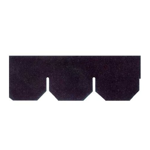 Dollhouse Miniature Black Hexagonal Butt Asphalt Museum Shingles with Granules