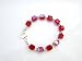 AB Siam Red Swarovski Crystal Cube Beads Sophisticated Bracelet Handcrafted Custom Jewelry