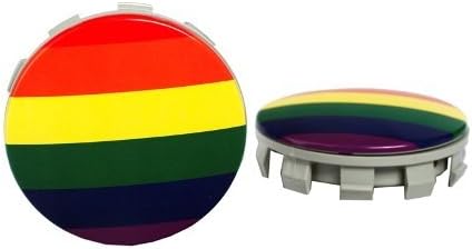 StatiCap BMW Center Wheel Cap Hub With Rainbow flag logo