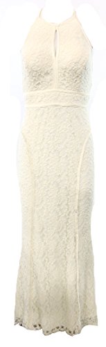 Xscape Ivory Floral Lace Womens Mermaid Keyhole Ball Gown Dress @243 White Ivory 10