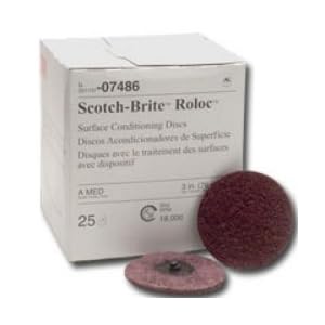 3M MMM7486 3 Medium Scotch BriteTM RolocTM Surface Conditioning Discs by 3M