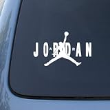 Jordan Air Jumpman - Car, Truck, Notebook, Vinyl Decal Sticker #2710 | Vinyl Color: White