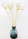 MelroseFields Mini White Rose Reed Diffuser Blue Vase and Asian Bamboo Diffuser Oil