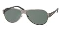 PRADA SPR53I 5AV-3O1 GUNMETAL TITANIUM AVIATOR SUNGLASSES