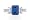 1.70 Ct 18k Emerald Cut Sapphire and Diamond Ring