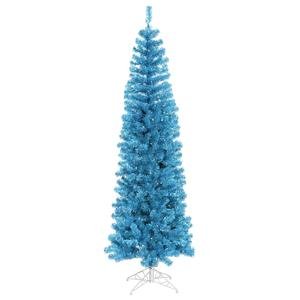 5.5' Artificial Pencil Christmas Tree in Sky Blue