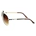 zeroUV - Designer Inspired Large Metal Aviator Sunglasses