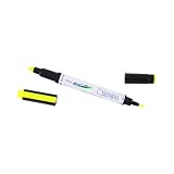 Zebra Eco Zebrite Double-Ended Highlighter, Chisel/Fine Point, Fluorescent Yellow, 12 per Pack  (75050)